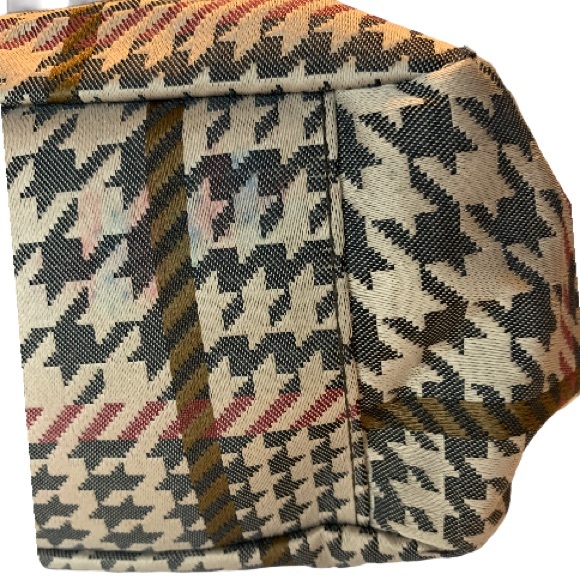 Ralph Lauren Houndstooth Cinch Tote Bag - Picture 8 of 12